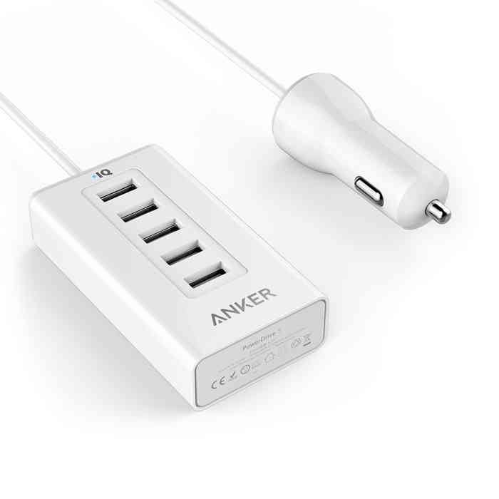 Anker PowerDrive 5 Five Port USB Car Charger